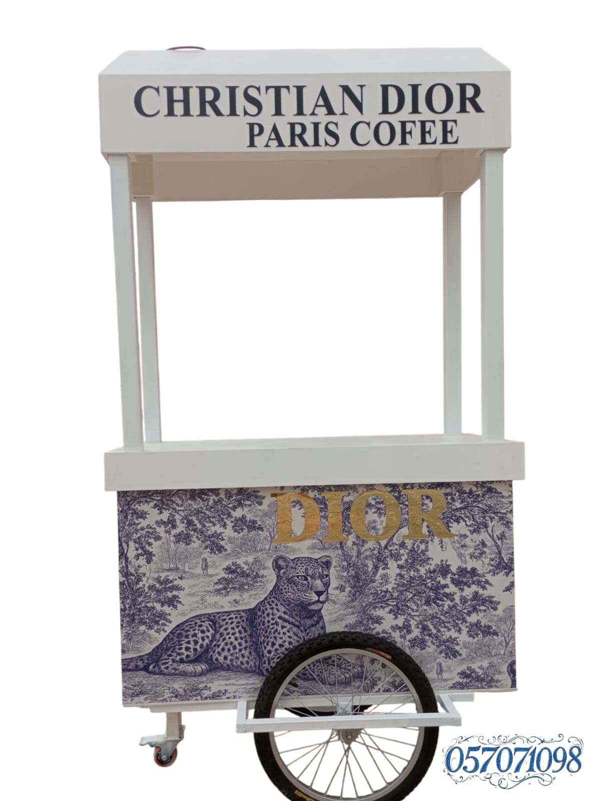 Charistiona Diour Coffee Cart – Wooden Portable Café Corner | ركن القهوة كوفي كورنر جدة