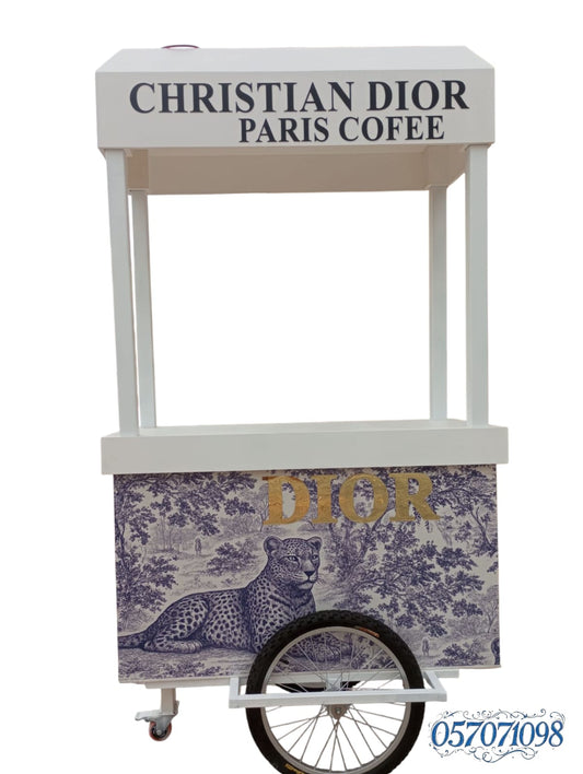 Charistiona Diour Coffee Cart – Wooden Portable Café Corner | ركن القهوة كوفي كورنر جدة